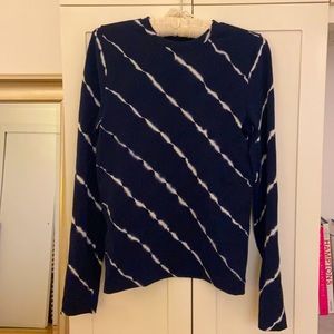 100% AUTHENTIC TORY BURCH TORY SPORT SEAMLESS LONG SLEEVED TIE DYE TOP MEDIUM